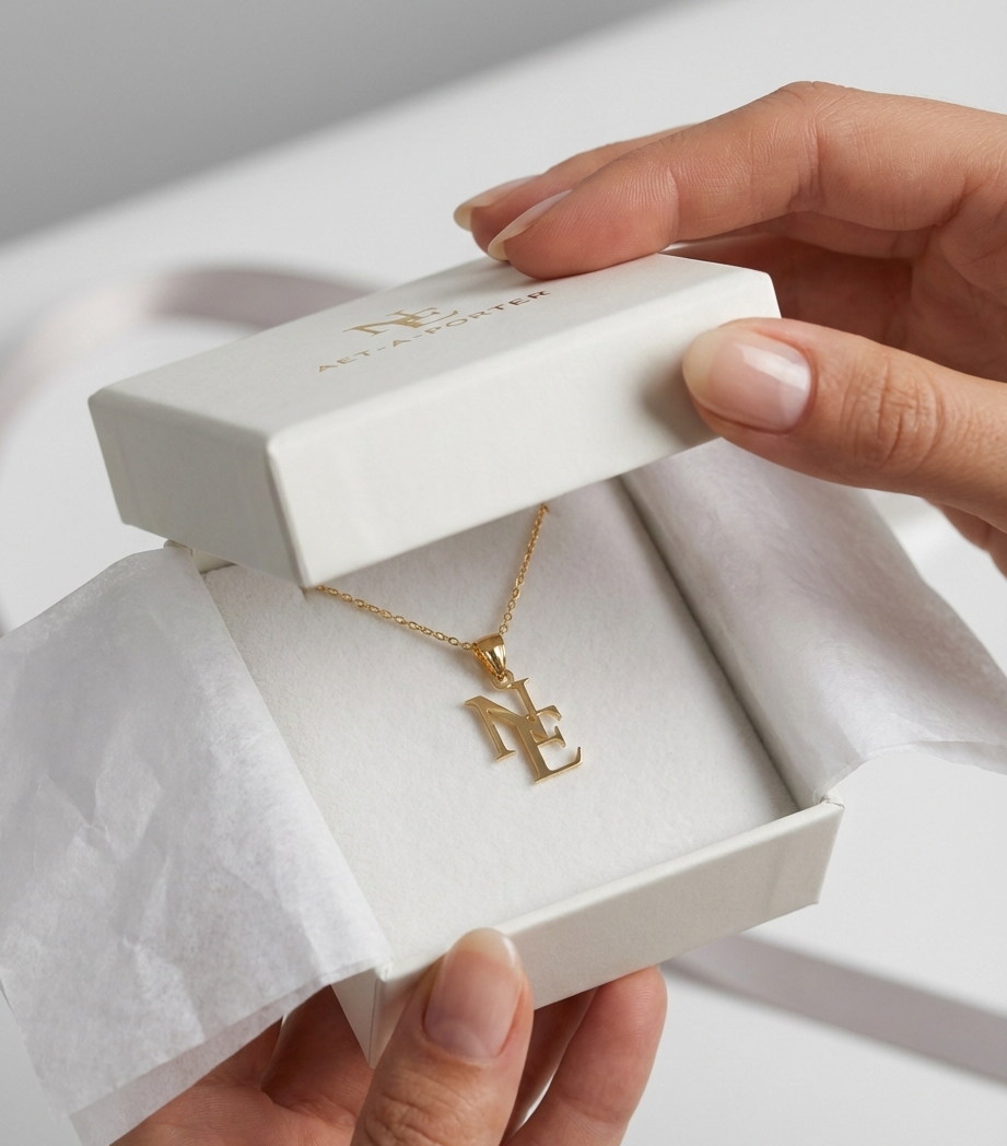 Personalized Two Initials Necklace -  The Gift She'll Never Take Off